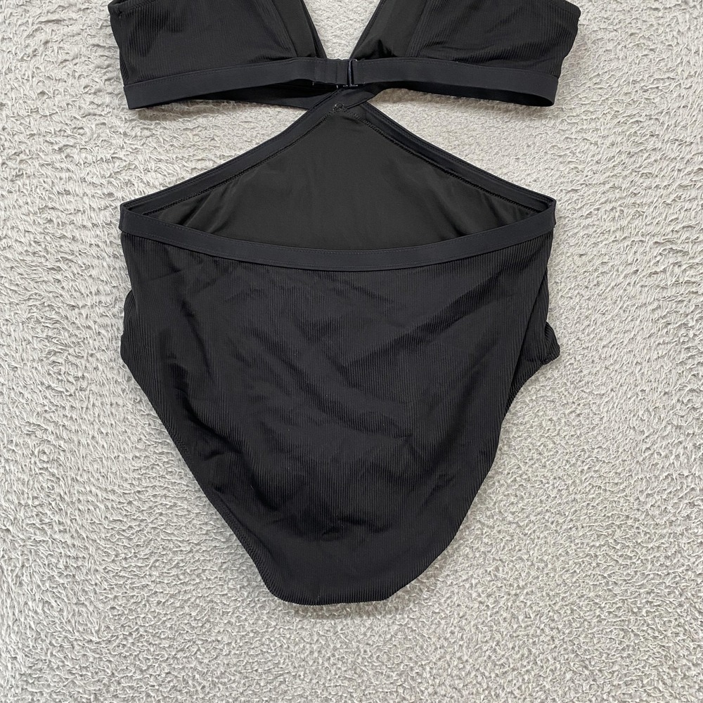 aerie Black Cutout One-Piece Swimsuit - Picture 10 of 13